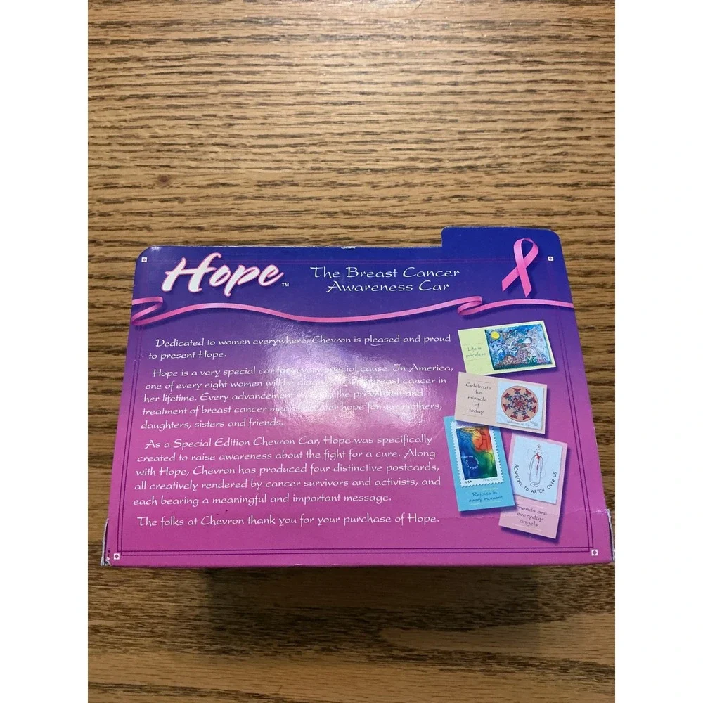 Chevron Cars Special Edition Hope Breast Cancer Awareness Pink Car 2001 NIB